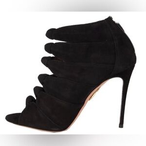 Aquazzura Nasiba black suede sandal